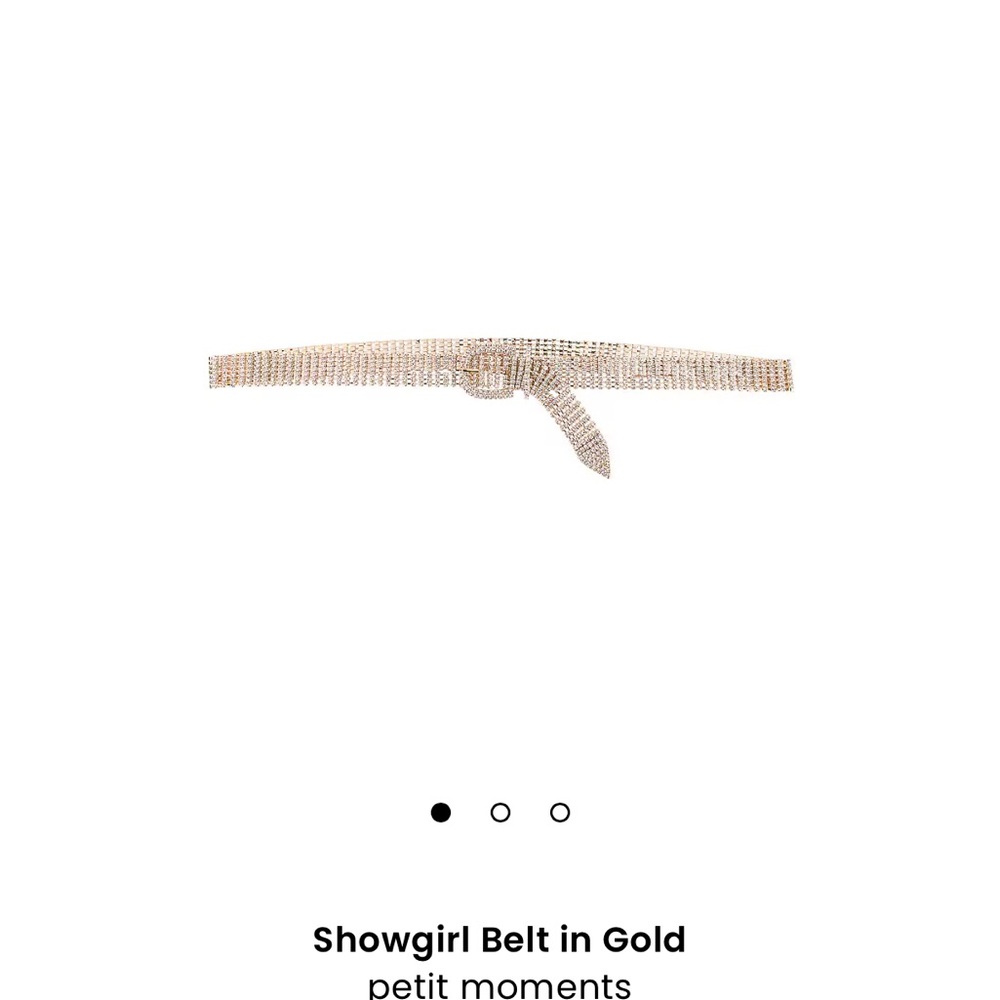 Gold Rhinestone Belt - Picture 2 of 3